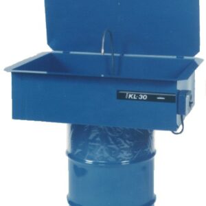 38 Gallon Steel Solvent Parts Washer, Recirculating, Flow-Thru Brush  Assembly
